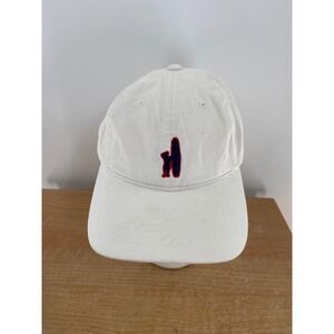 Johnnie-O Mens White Baseball Cap USA Flag Surfboard Embroidered Adjustable